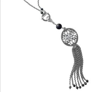 Lia Sophia "Lyrical" Glass Cat's Eye Necklace